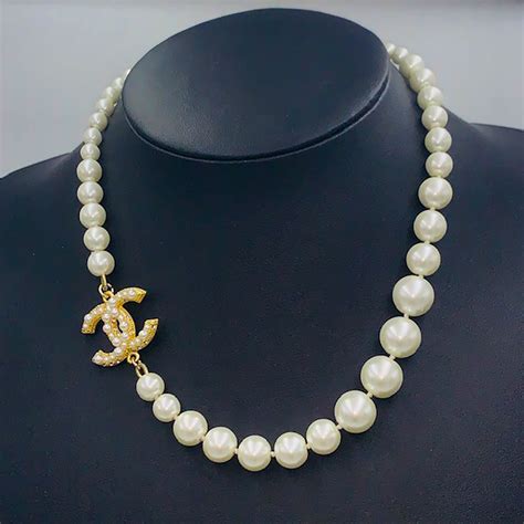 chanel vintage necklace with perfume|vintage chanel necklace for sale.